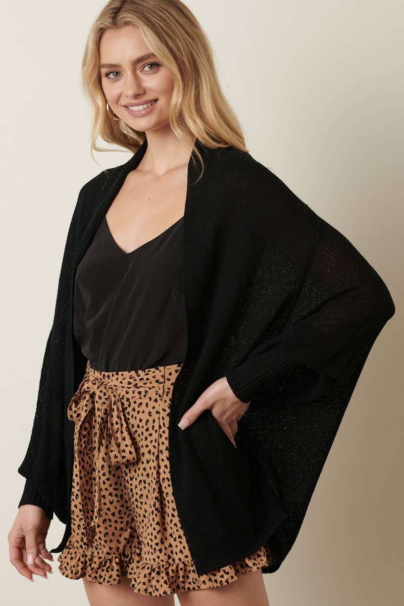 LIGHT WEIGHT CIRCLE SWEATER CARDIGAN
