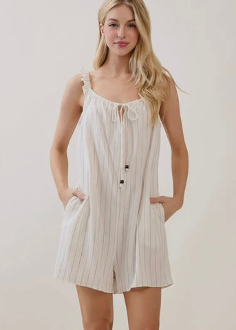 Ruffle Sleeve Romper
