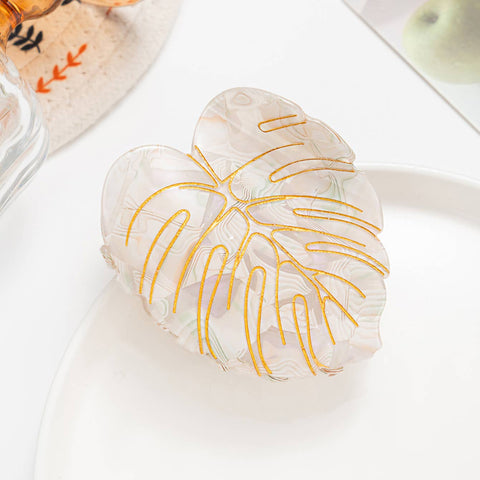 Monstera Leaf Hair Clip