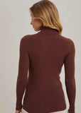 Ribbed Turtle Neck Pullover