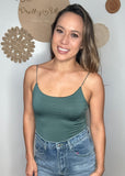Thin Strap Seamless Bodysuit