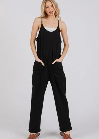 Cotton Relaxed Cami Jumpsuit