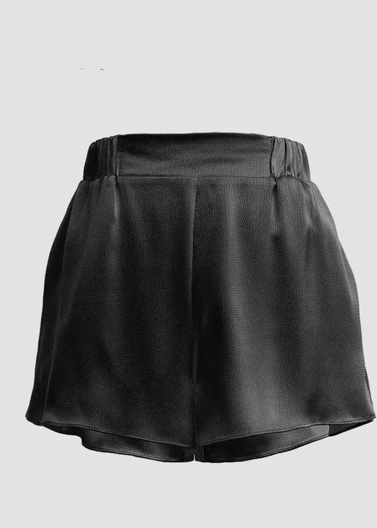 Elastic Satin Waist Shorts