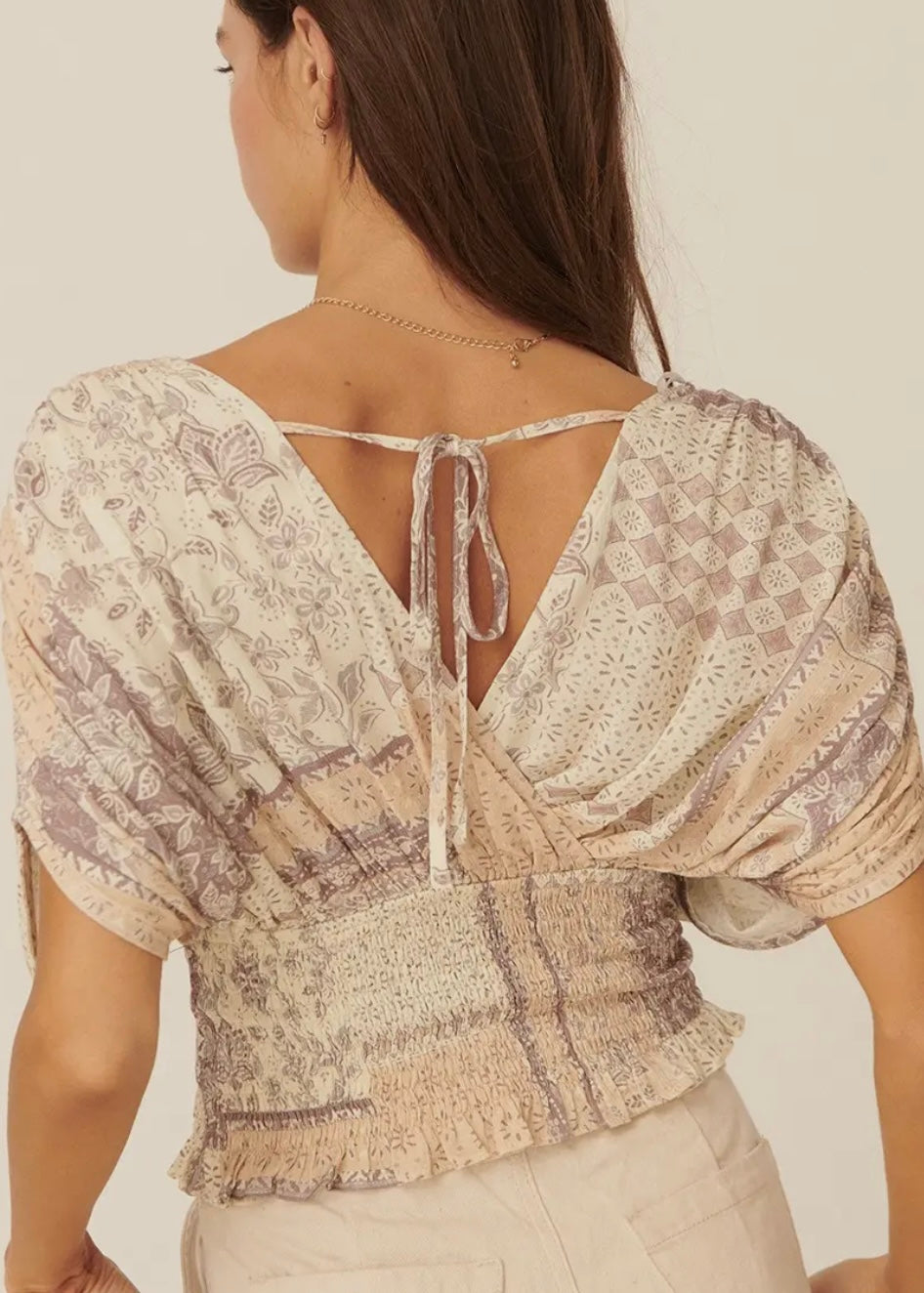 Floral Patchwork Kimono Top