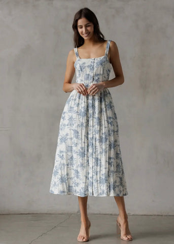 Floral Print Midi Dress