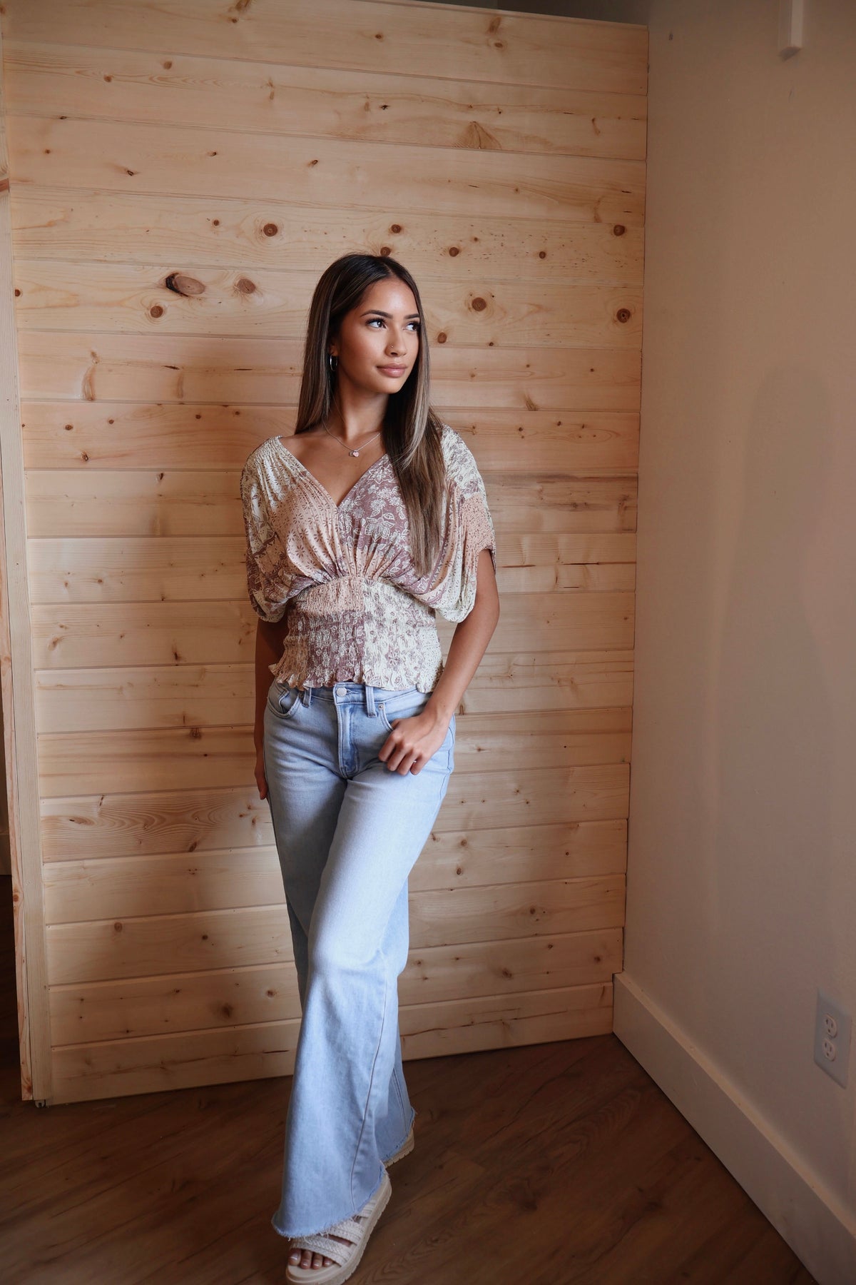 Floral Patchwork Kimono Top