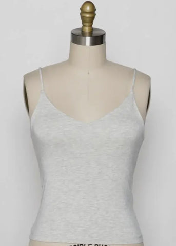 Fitted V-Neck Cami Top
