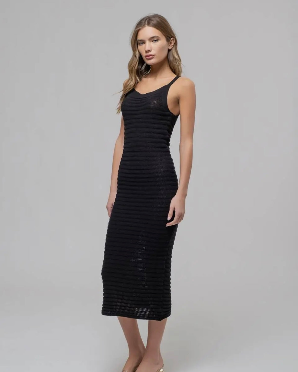 Crochet Midi Dress