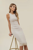 Ribbed Knit Midi Dress