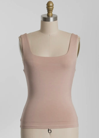 Double Layer Square Neck Tank