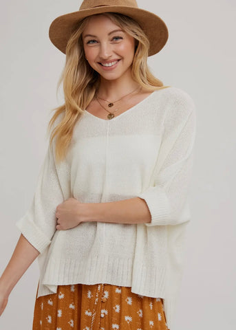 Dolman Sleeve Knit Pullover