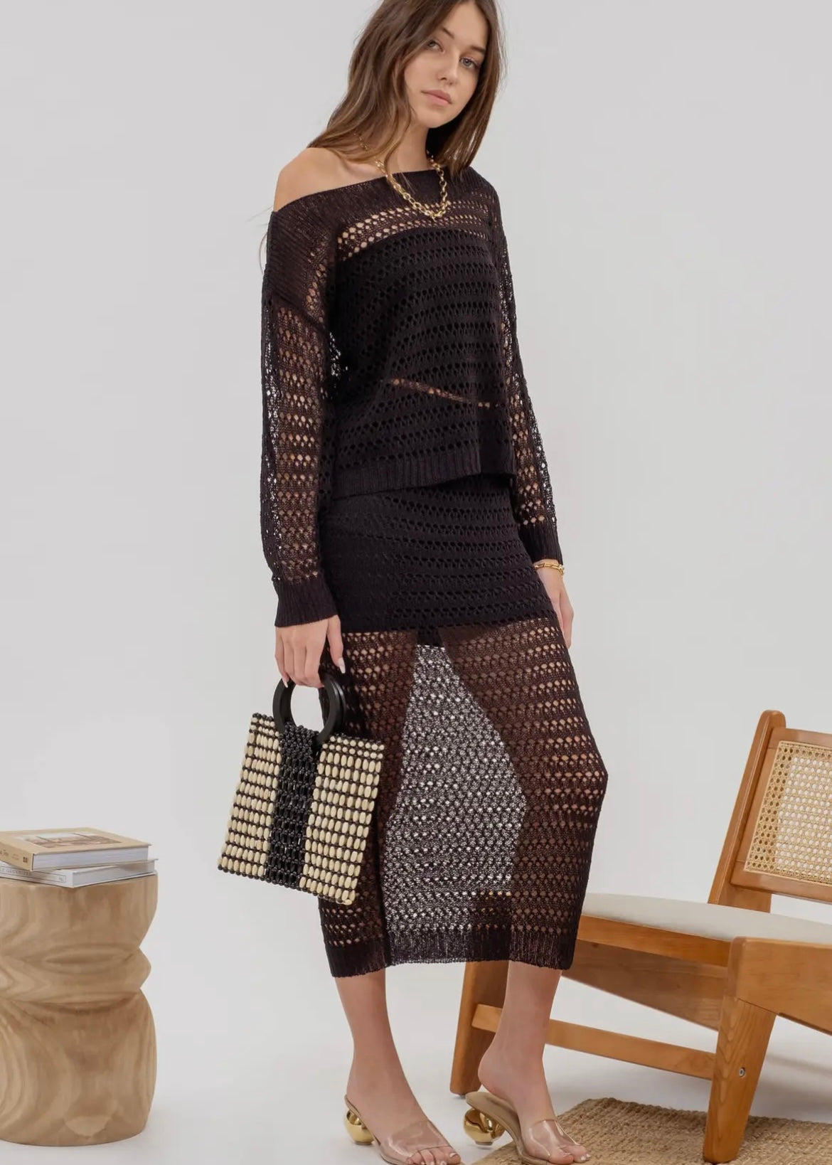 Crochet Midi Skirt