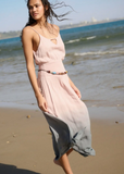 Ombre Keyhole Woven Maxi Dress