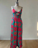 Paradise Now- Women's Tie Back Jumper in Paradise Hau in Turquoise
