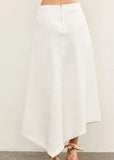 White Denim Midi/Maxi Skirt