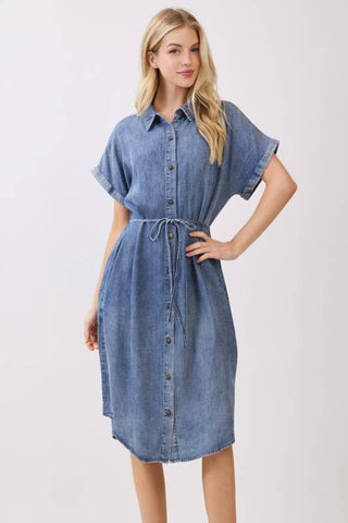 Tencel Denim Shirt Dress