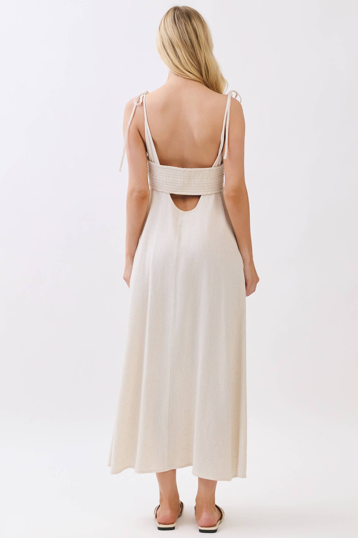 Solid Cami Midi Dress