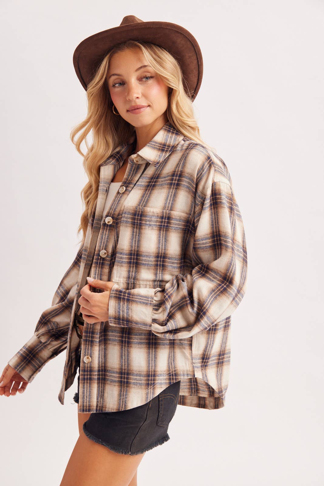 Plaid Relaxed Button Down
