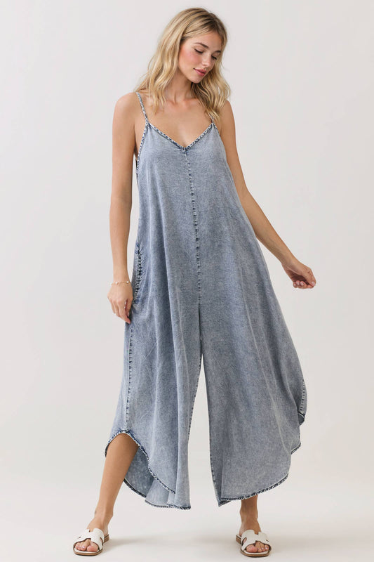 Denim Slouchy Jumpsuit