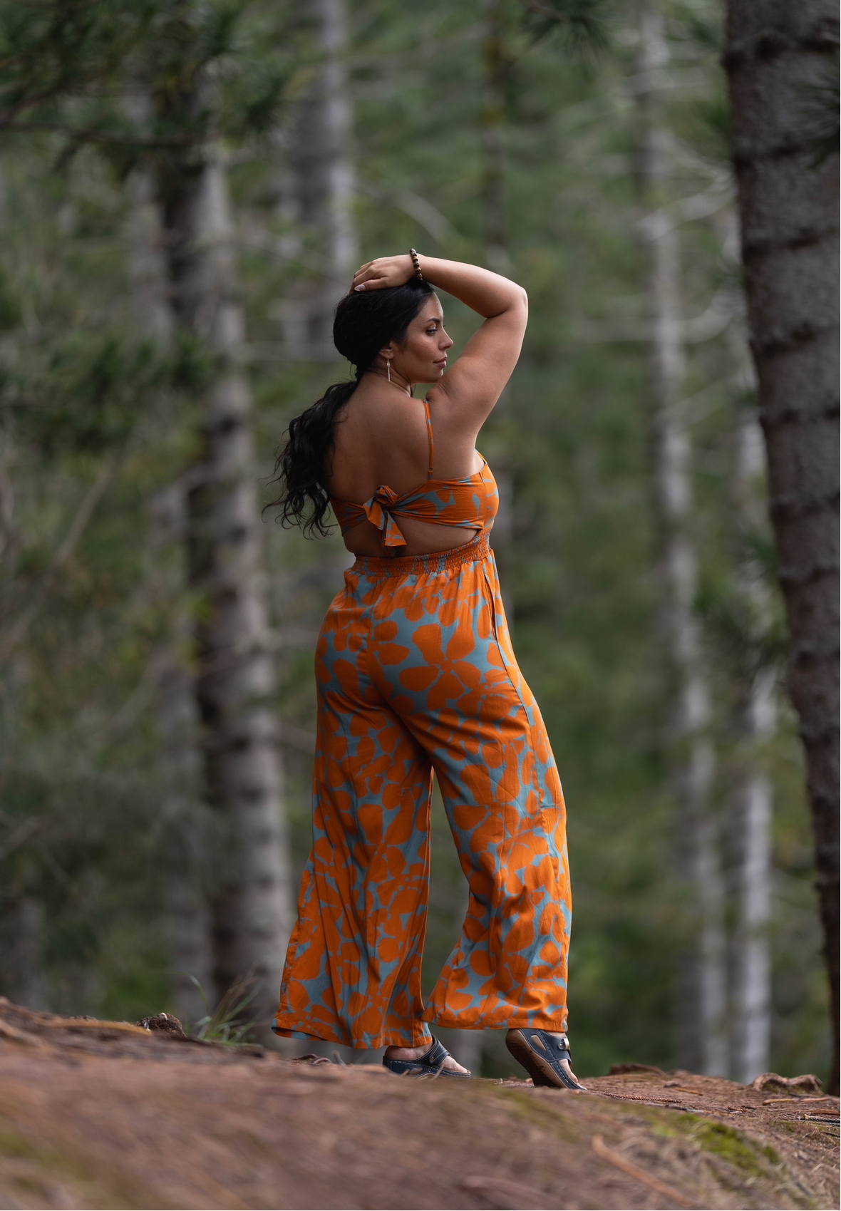 Paradise Now- Women's Tie Back Jumper in Valley