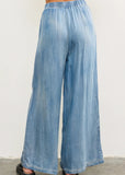 Denim Wide Leg Pants