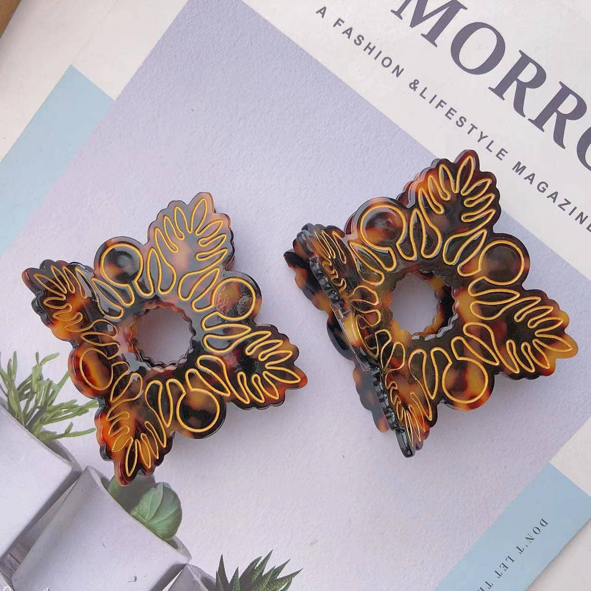 Tortoise Shell Claw Clip