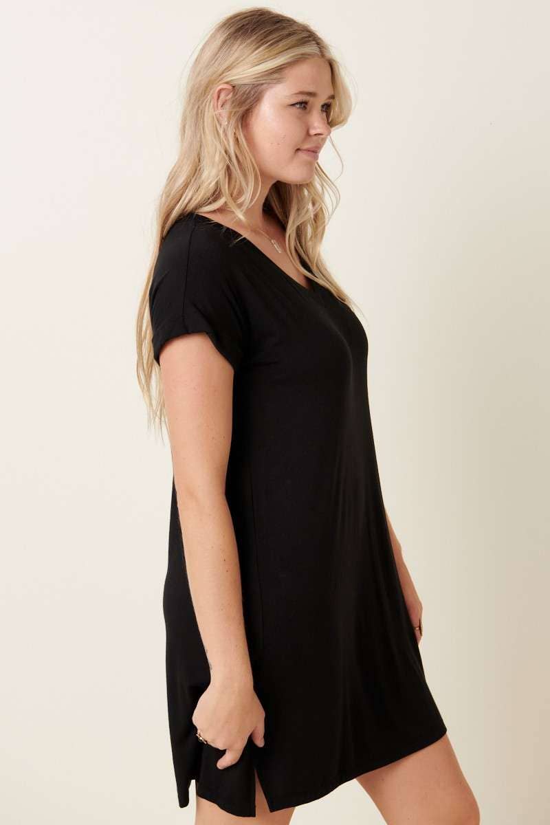BAMBOO PREMIUM FABRIC T-SHIRT DRESS