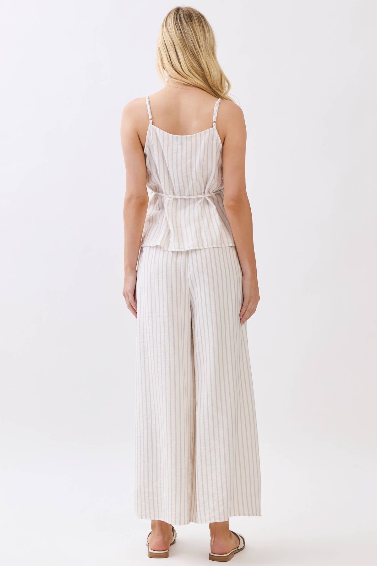 Stripe Wide Leg Pants