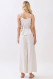 Stripe Wide Leg Pants