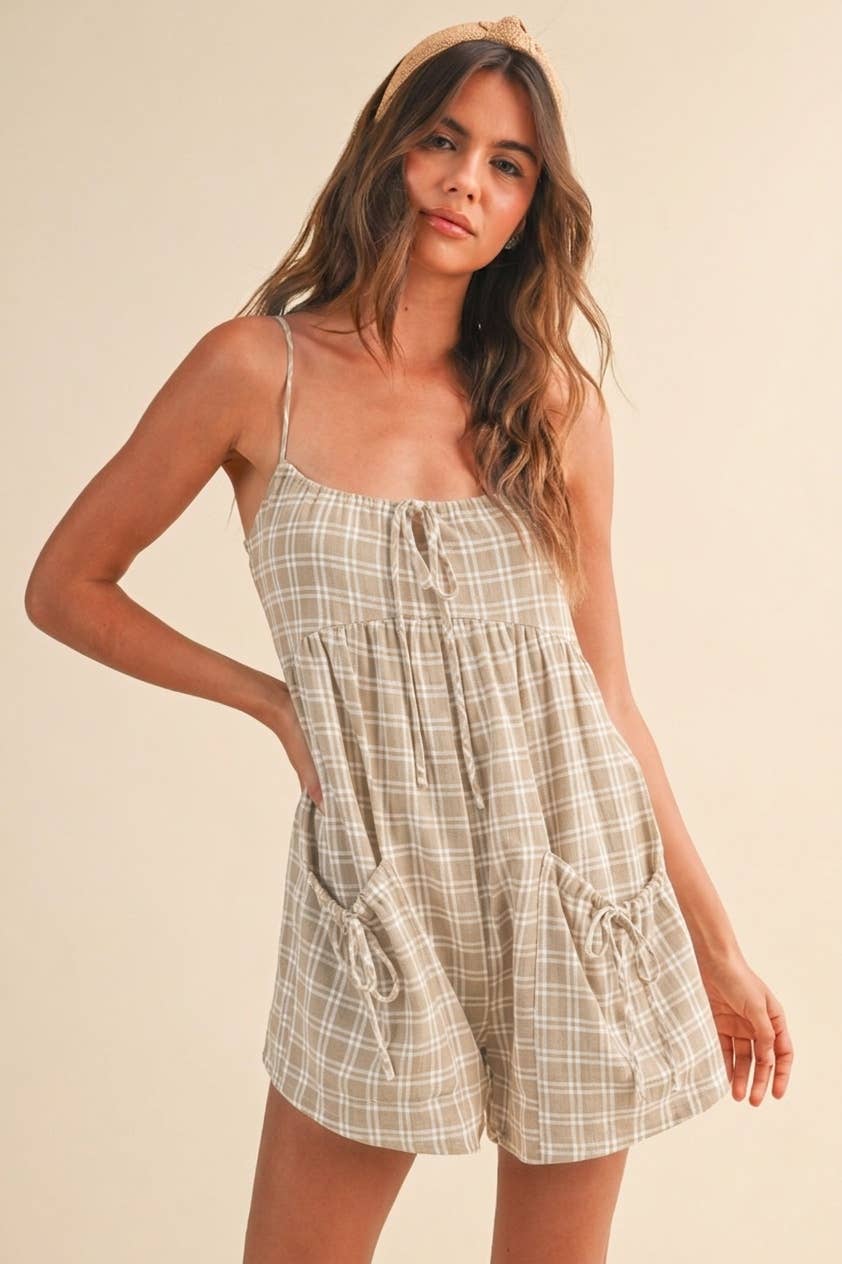 Plaid Romper
