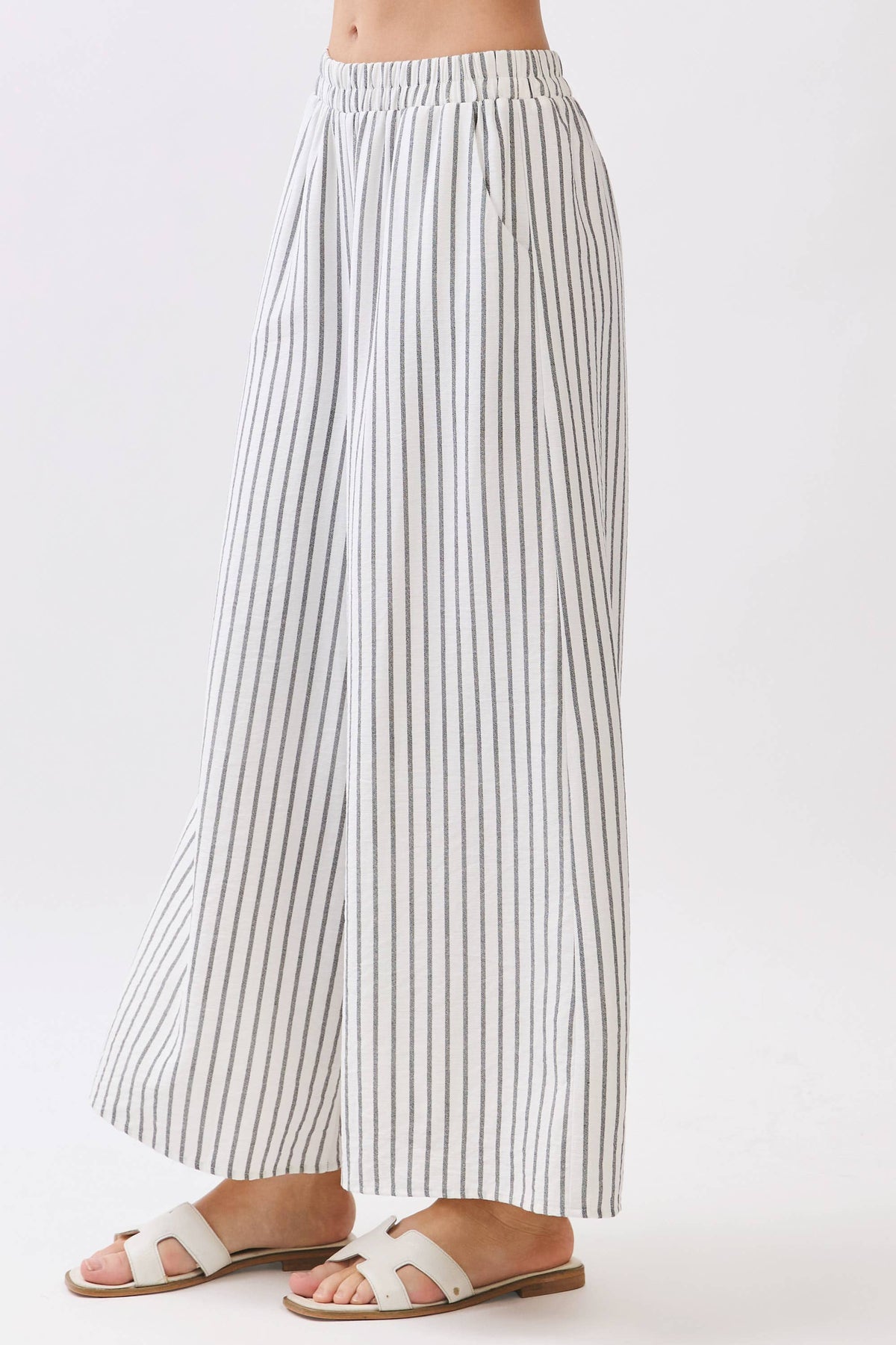 Stripe Wide Leg Pants