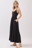 Flare Wide Leg Jumpsuit W/ Adjustable Strap