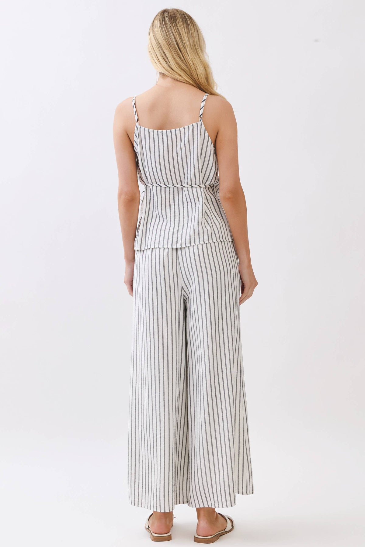 Stripe Wide Leg Pants