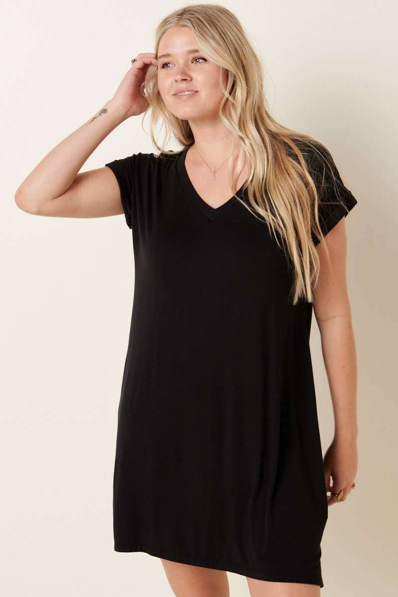 BAMBOO PREMIUM FABRIC T-SHIRT DRESS