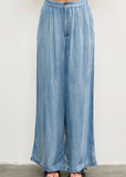 Denim Wide Leg Pants