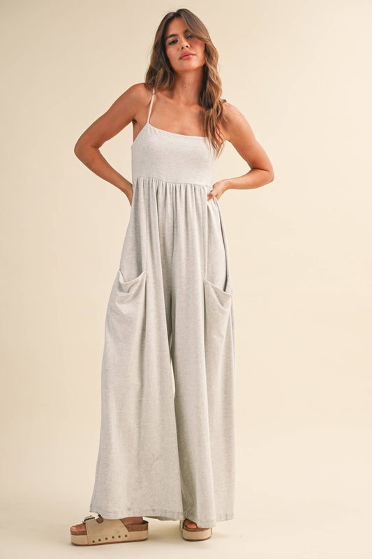 Empire Waist Wide Leg Jumpsuit
