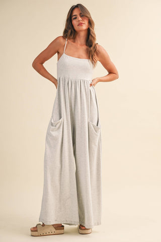 Empire Waist Wide Leg Jumpsuit