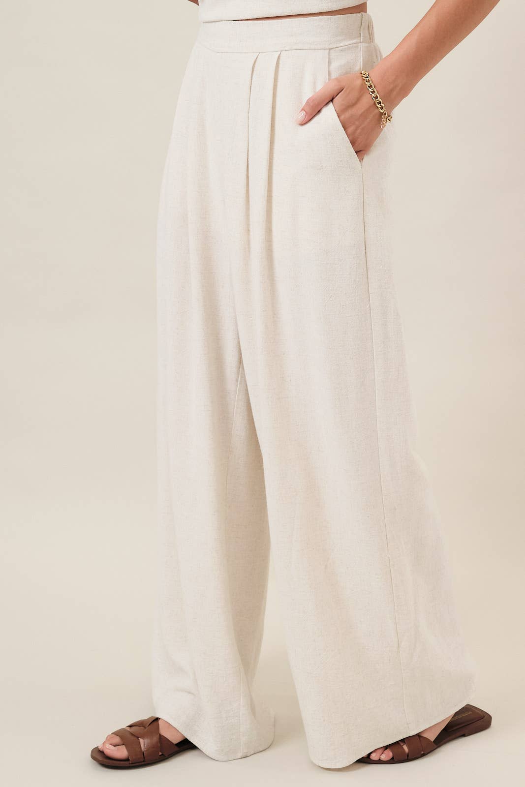 Linen Wide Leg Pants