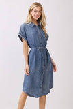 Tencel Denim Shirt Dress