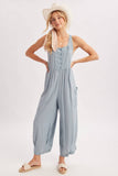 BOHO CROSS-BACK RELAXED SLEEVELESS JUMPSUIT