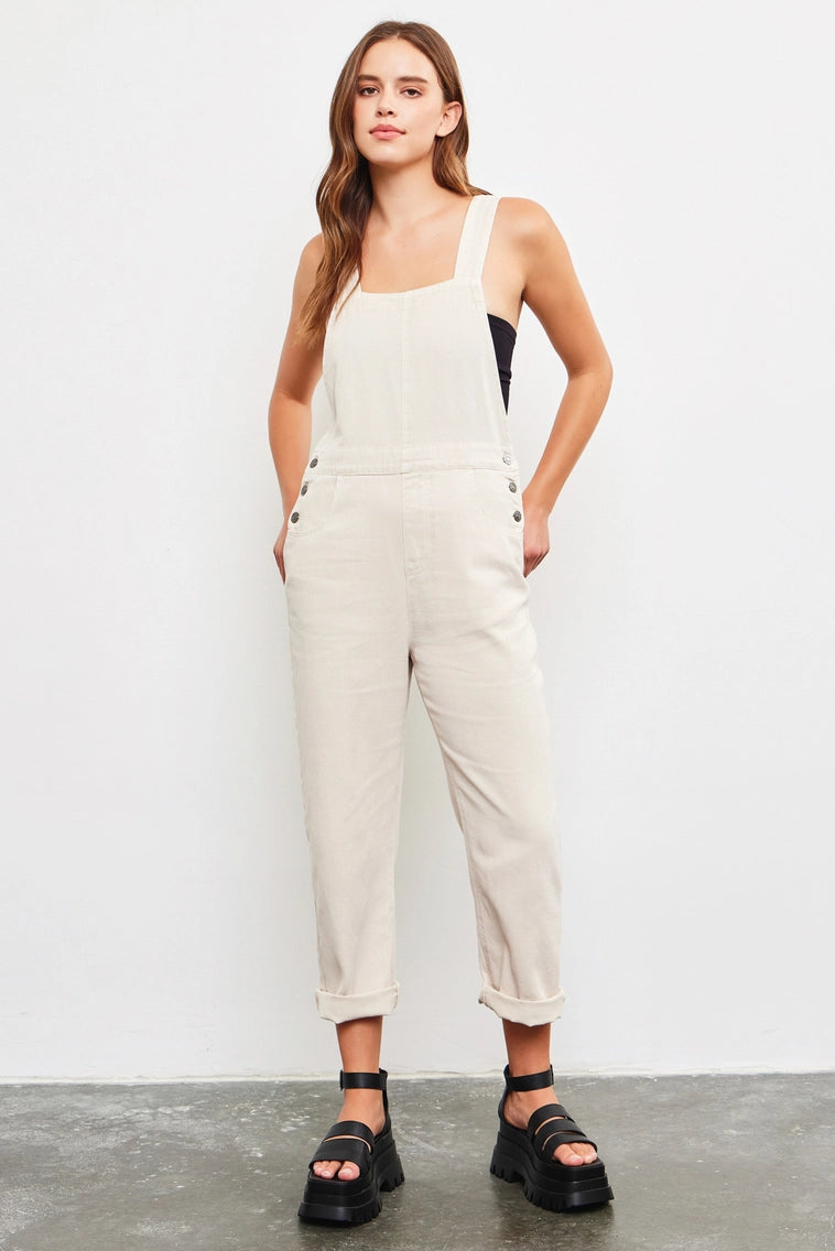 Ecru Overall Jumpsuit
