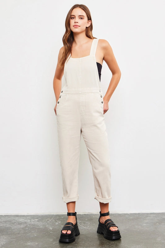 Ecru Overall Jumpsuit