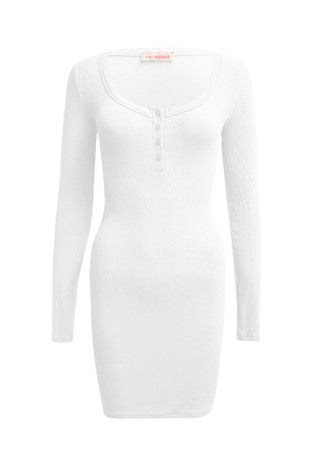 Ribbed Long Sleeve Dress