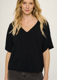 V Neck Woven Top